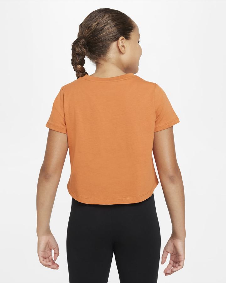 Nike Sportswear Kids Crop Za Djevojčice Majice Smeđe | HR-90148NXZJ