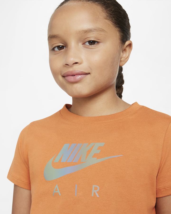 Nike Sportswear Kids Crop Za Djevojčice Majice Smeđe | HR-90148NXZJ