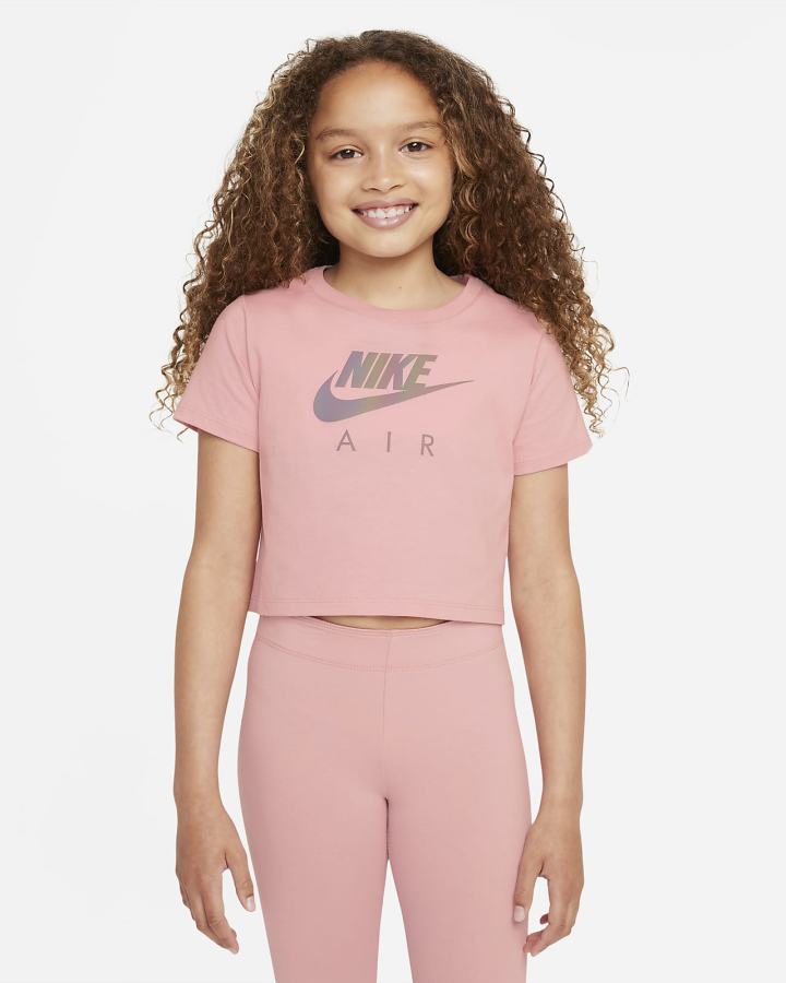 Nike Sportswear Kids Crop Za Djevojčice Majice Roze | HR-93256SNRQ