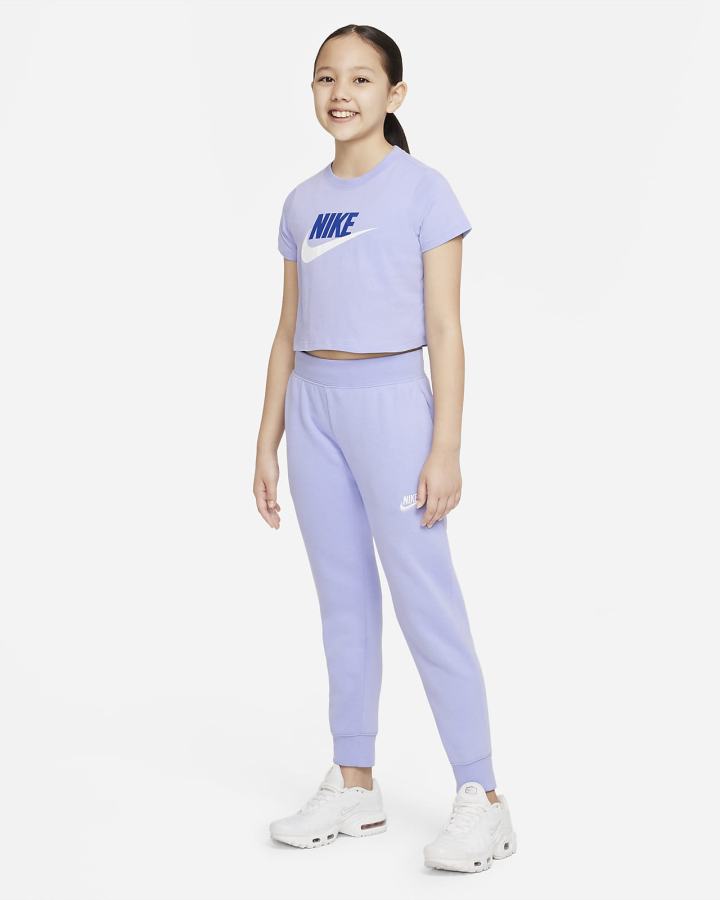 Nike Sportswear Kids Cropped Za Djevojčice Majice Ljubičaste | HR-74659PHBM