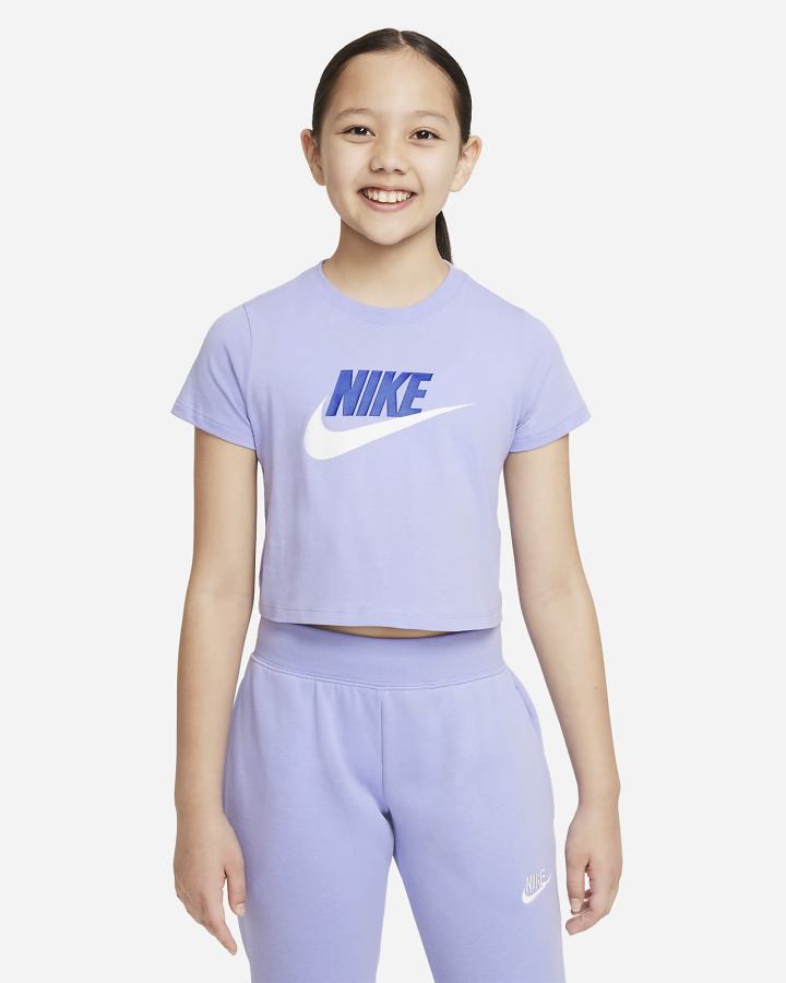 Nike Sportswear Kids Cropped Za Djevojčice Majice Ljubičaste | HR-74659PHBM