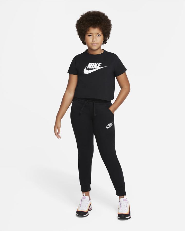 Nike Sportswear Kids Cropped Za Djevojčice Majice Crne | HR-93541FAMN