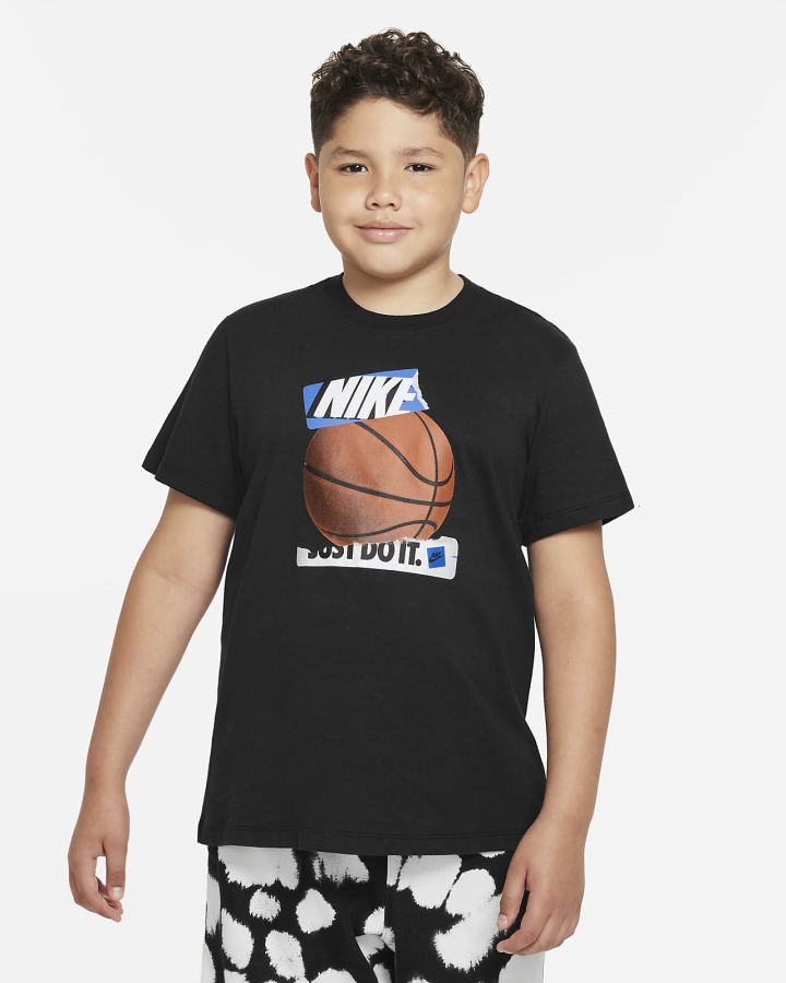 Nike Sportswear Kids (Extended Size) Za Dječake Majice Crne | HR-93751JXCQ