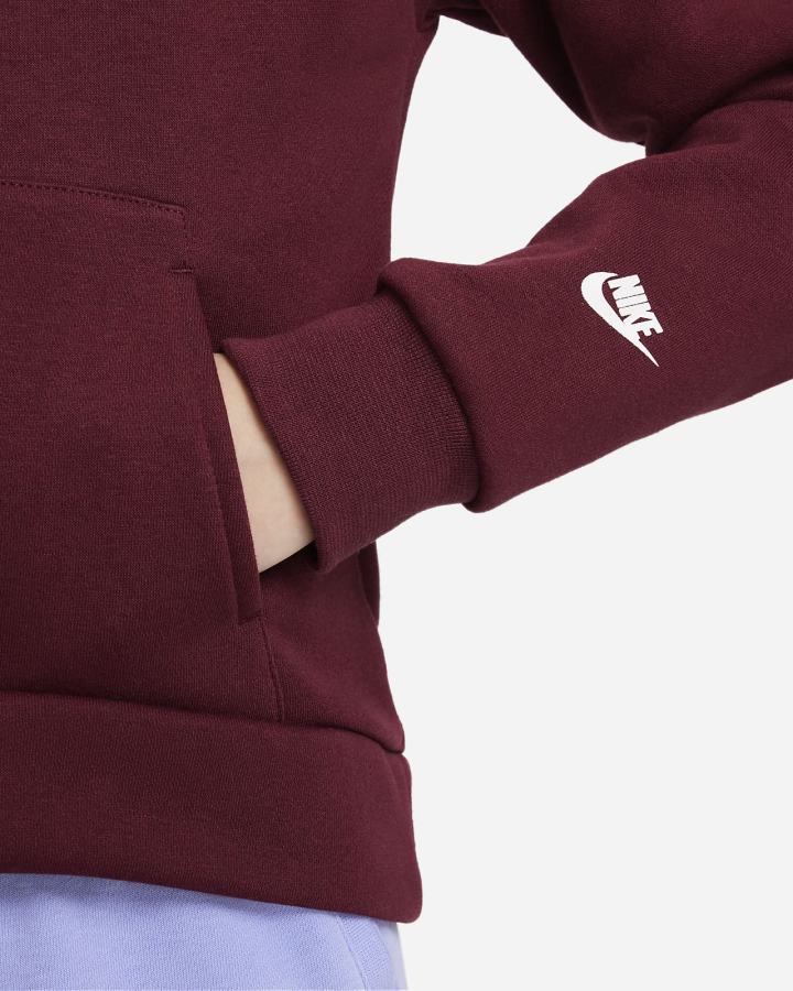 Nike Sportswear Kids Fleece Za Djevojčice Majica S Kapuljačom Bijele | HR-67231ODLH