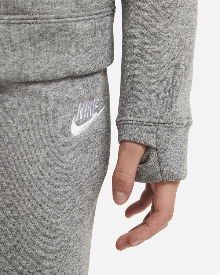 Nike Sportswear Kids Full-Zip Za Dječake Majica S Kapuljačom Tamno Sive Bijele | HR-38240OGWA