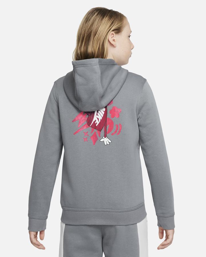 Nike Sportswear Kids Full-Zip Za Dječake Majica S Kapuljačom Sive Crvene | HR-60587HKJN