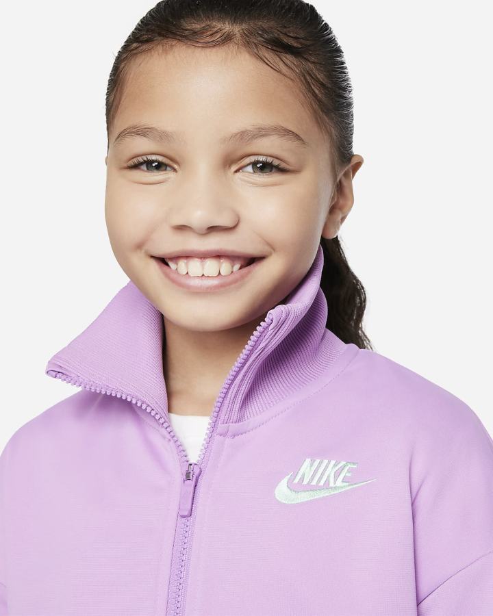 Nike Sportswear Kids High-Waisted Tracksuit Za Djevojčice Trenirke Ljubičaste Menta Menta | HR-05741OEXD