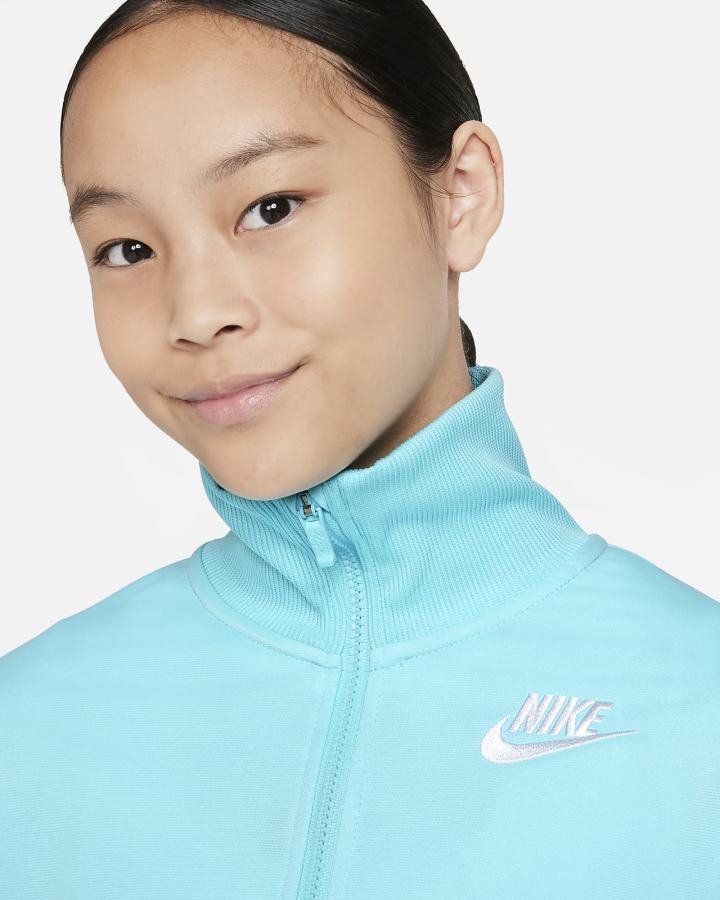 Nike Sportswear Kids High-Waisted Tracksuit Za Djevojčice Trenirke Bijele | HR-26319KRTV