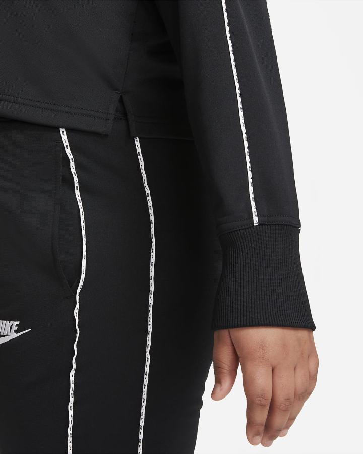 Nike Sportswear Kids High-Waisted Tracksuit Za Djevojčice Trenirke Crne Bijele | HR-32061MJCB