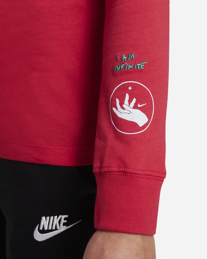 Nike Sportswear Kids Long Sleeve Za Djevojčice Majice Crvene | HR-32987GZQO