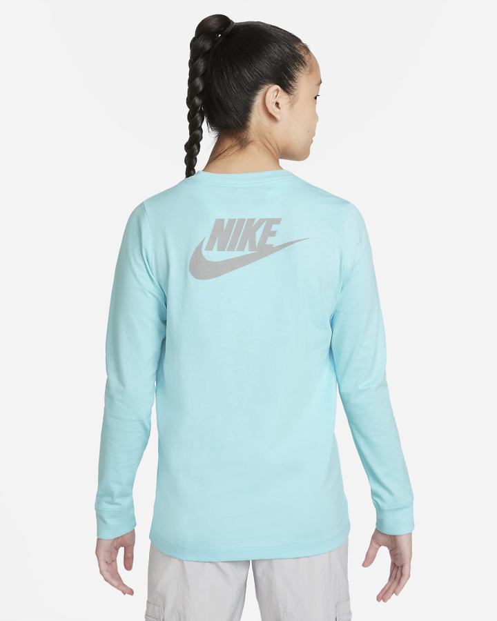 Nike Sportswear Kids Long-Sleeve Za Djevojčice Majice Plave | HR-36597TJSI