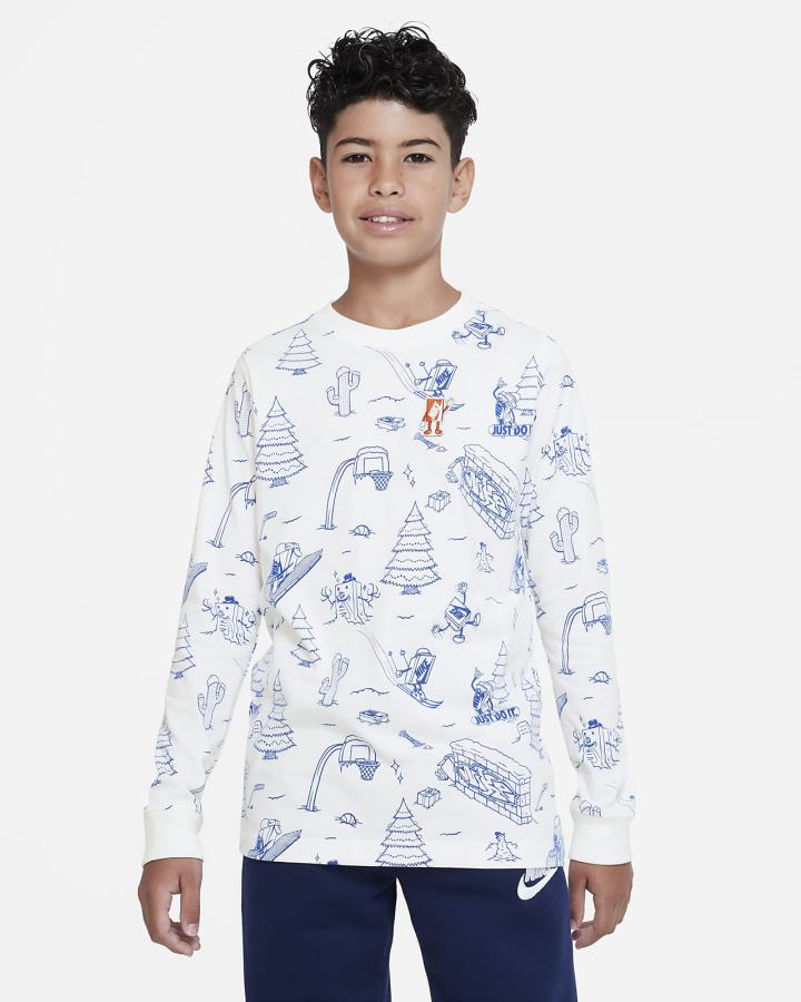 Nike Sportswear Kids Long-Sleeve Za Djevojčice Majice Plave | HR-60124EFIU