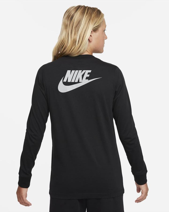 Nike Sportswear Kids Long-Sleeve Za Djevojčice Majice Crne | HR-86152NDGM