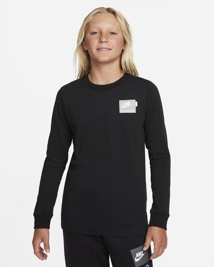 Nike Sportswear Kids Long-Sleeve Za Djevojčice Majice Crne | HR-86152NDGM