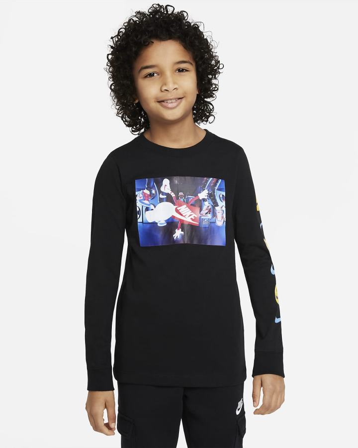 Nike Sportswear Kids Long-Sleeve Za Dječake Majice Bijele | HR-39084IXJH