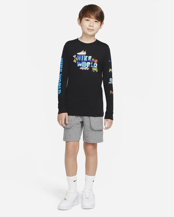 Nike Sportswear Kids Long-Sleeve Za Dječake Majice Crne | HR-64912RIXA