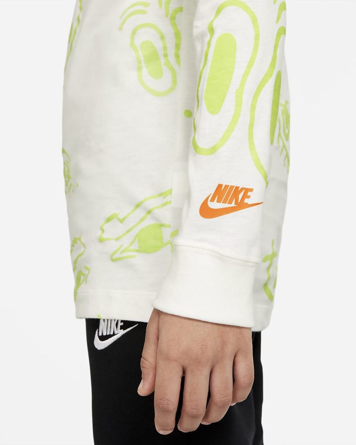 Nike Sportswear Kids Long-Sleeve Za Dječake Majice Bijele | HR-89671LHPI