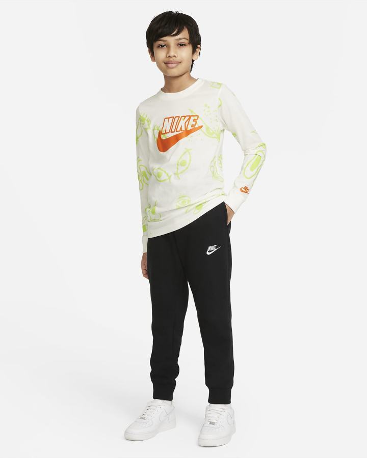 Nike Sportswear Kids Long-Sleeve Za Dječake Majice Bijele | HR-89671LHPI