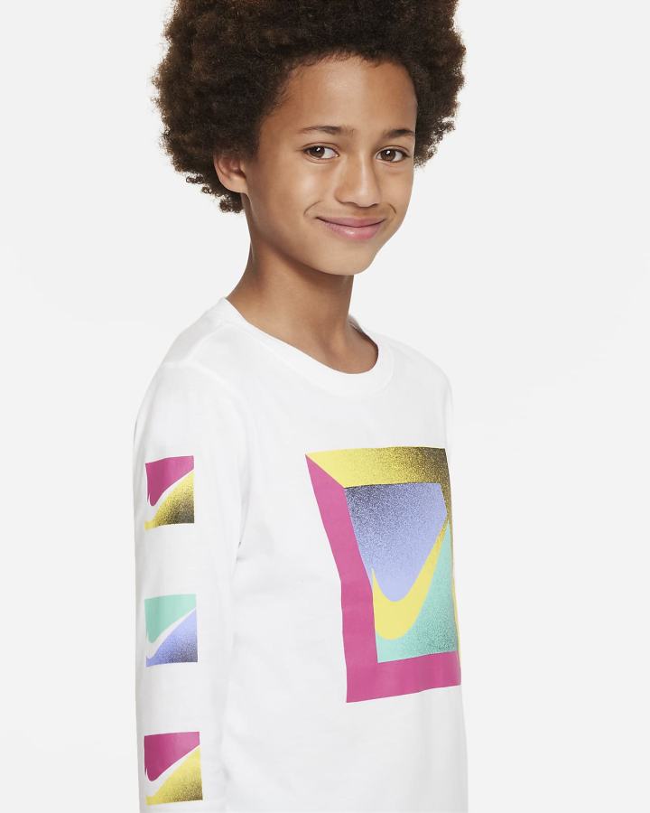 Nike Sportswear Kids Long-Sleeve Za Dječake Majice Bijele | HR-98165CKRY