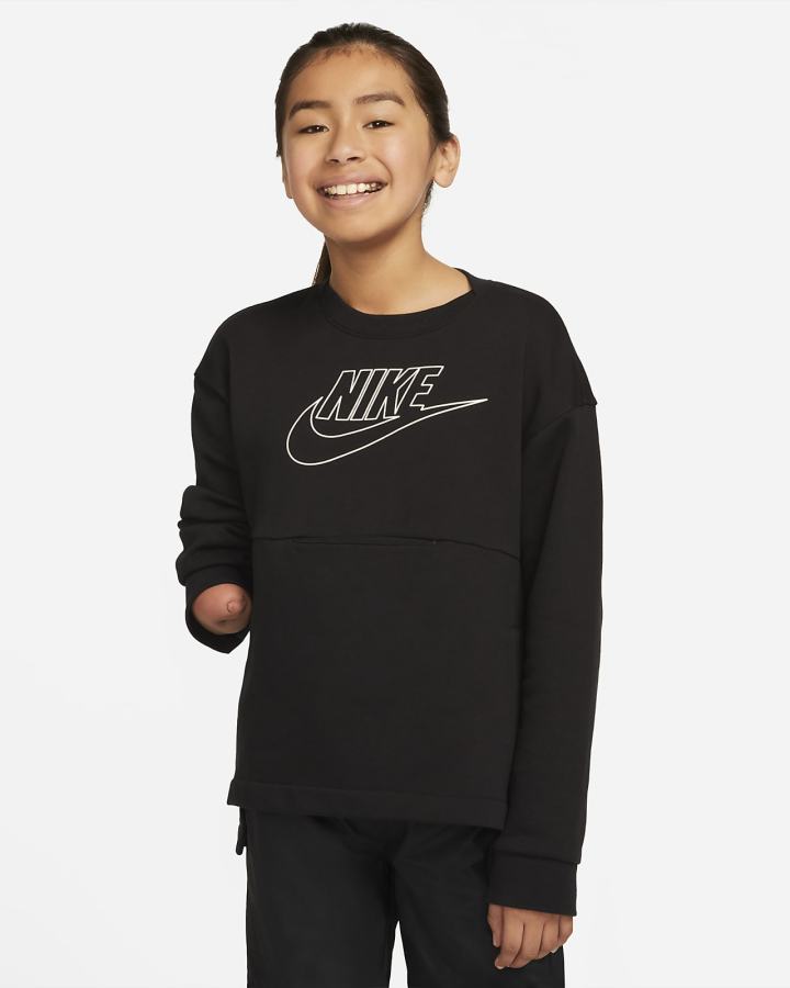 Nike Sportswear Kids Pack Kids French Terry Za Dječake Dukserice Crne Bijele | HR-07542KTJO