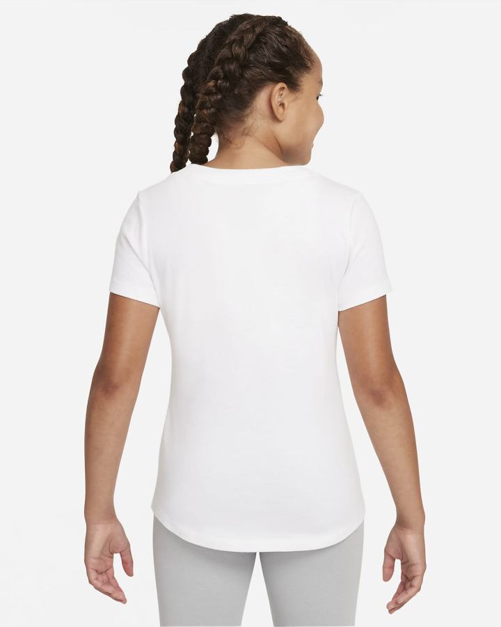 Nike Sportswear Kids Scoop-Neck Za Djevojčice Majice Bijele | HR-68297NRAX