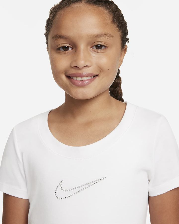 Nike Sportswear Kids Scoop-Neck Za Djevojčice Majice Bijele | HR-68297NRAX