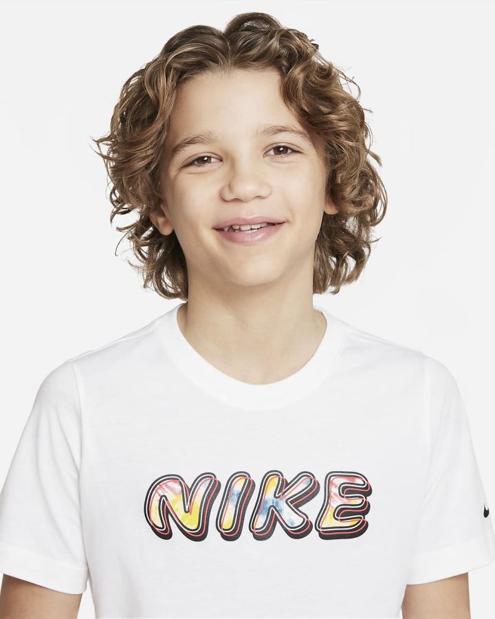 Nike Sportswear Kids Tie-Dye Za Dječake Majice Bijele | HR-23018POQY