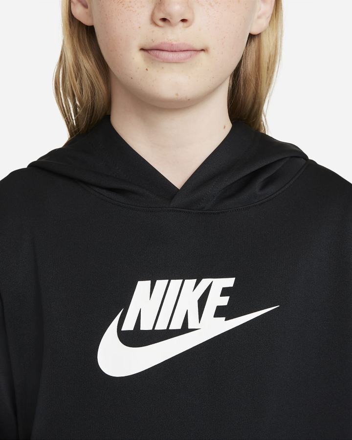 Nike Sportswear Kids Tracksuit Za Djevojčice Trenirke Crne Bijele | HR-28534DNKZ