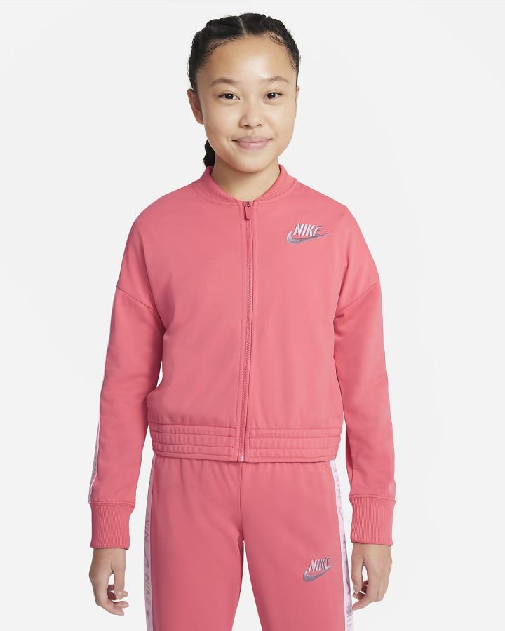 Nike Sportswear Kids Tracksuit Za Djevojčice Trenirke Roze Plave Svijetlo Sive | HR-86372KPRT