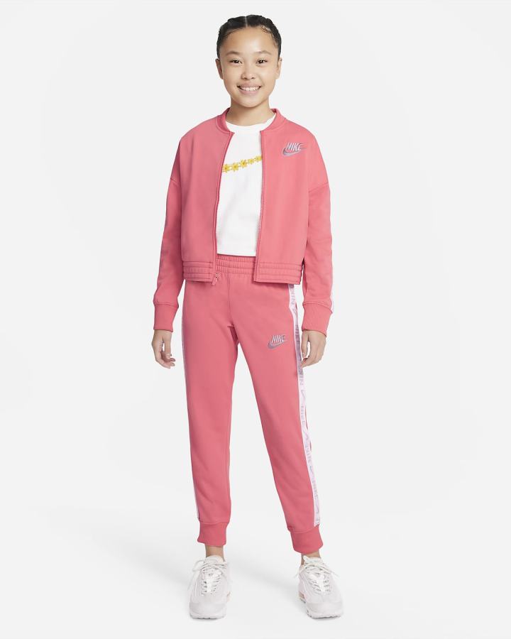 Nike Sportswear Kids Tracksuit Za Djevojčice Trenirke Roze Plave Svijetlo Sive | HR-86372KPRT