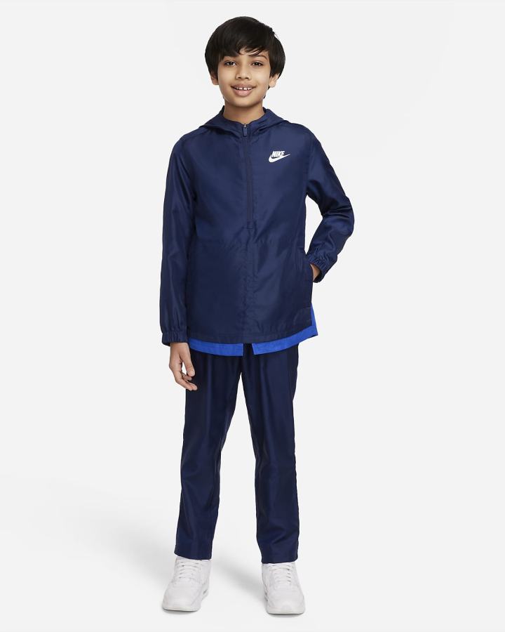 Nike Sportswear Kids Woven Tracksuit Za Dječake Trenirke Kraljevska Plava Tamnoplave Bijele | HR-19853MYTG