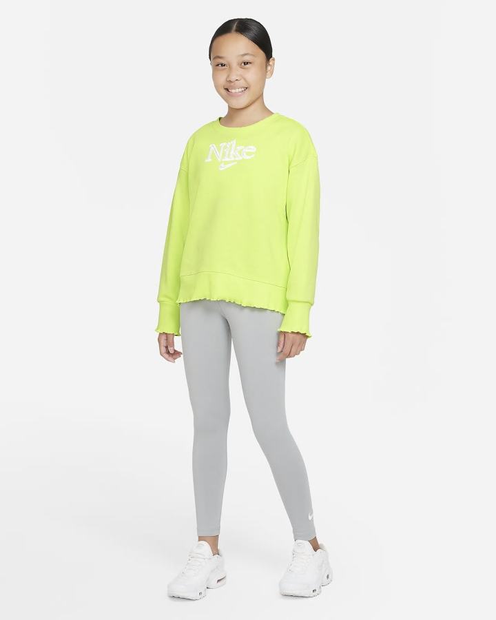 Nike Sportswear Kids Za Djevojčice Dukserice Svijetlo Limun | HR-83157LCAB