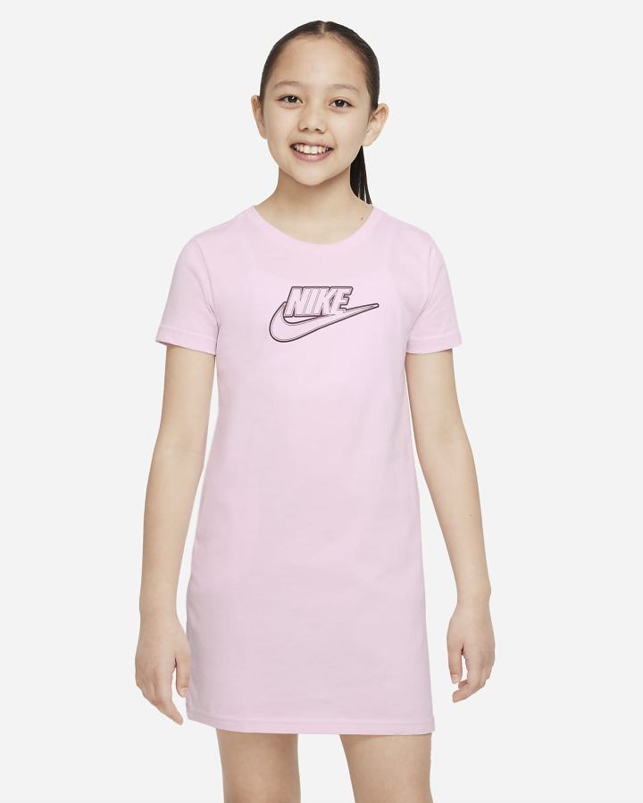 Nike Sportswear Kids Za Djevojčice Haljine Roze Tamno | HR-15867FPQG