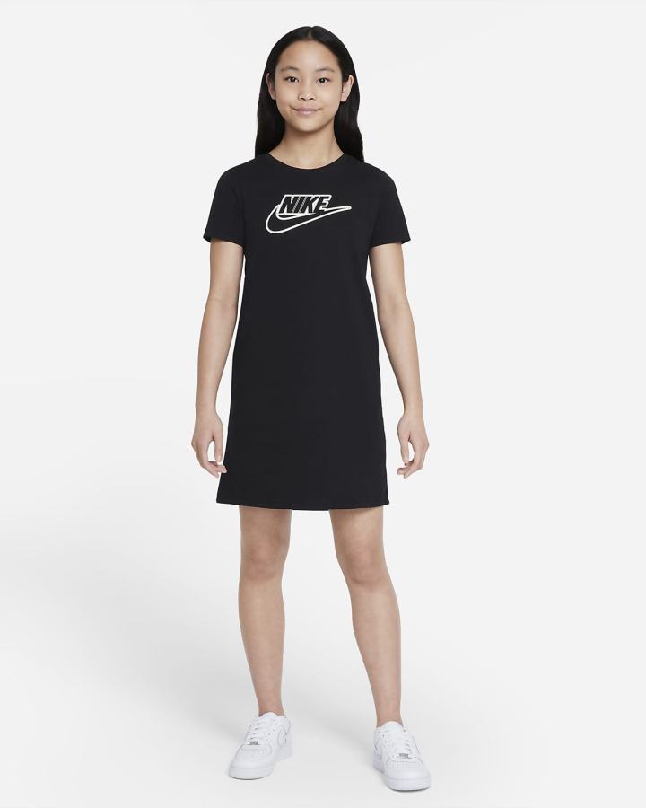 Nike Sportswear Kids Za Djevojčice Haljine Crne | HR-35416YEPA