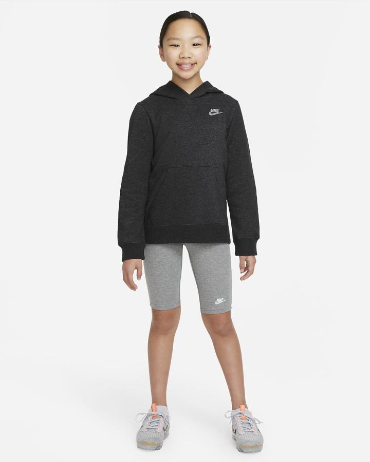 Nike Sportswear Kids Za Djevojčice Majica S Kapuljačom Crne Bijele | HR-10785IMDK