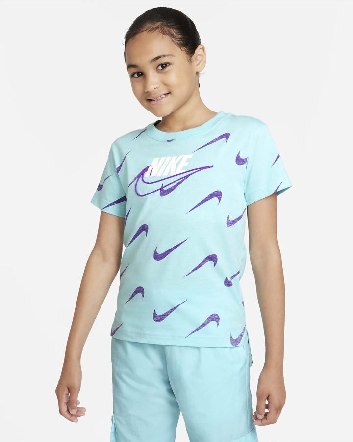 Nike Sportswear Kids Za Djevojčice Majice Plave | HR-47136NBTD