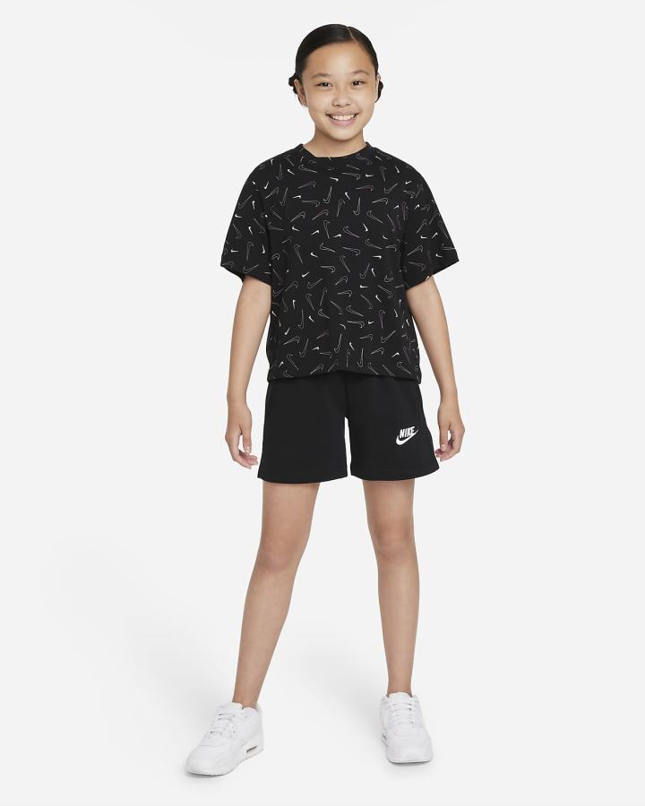 Nike Sportswear Kids Za Djevojčice Majice Crne | HR-72169KFPW