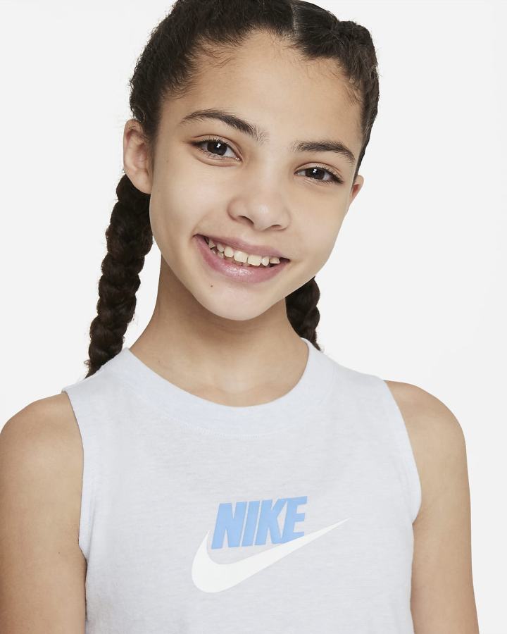 Nike Sportswear Kids Za Djevojčice Majica Bez Rukava Sive Plave | HR-74039QGEP