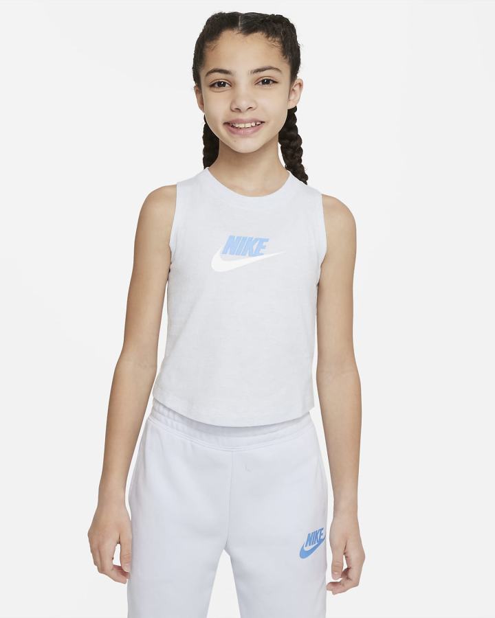 Nike Sportswear Kids Za Djevojčice Majica Bez Rukava Sive Plave | HR-74039QGEP