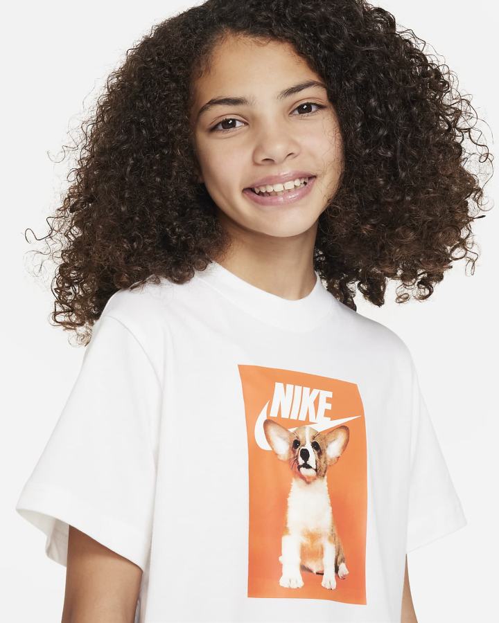 Nike Sportswear Kids Za Djevojčice Majice Bijele | HR-89532ZUMN