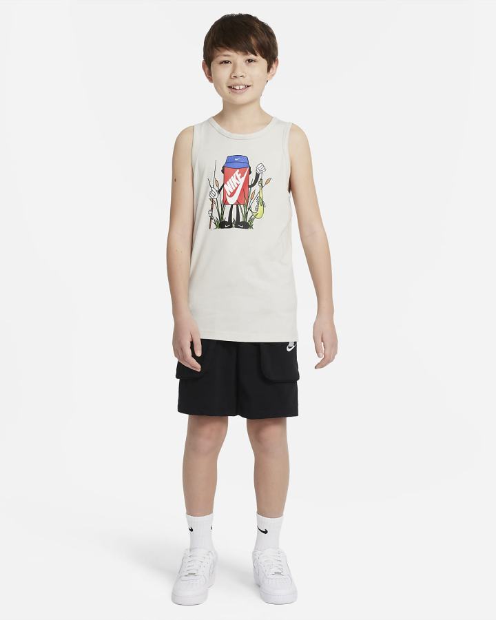 Nike Sportswear Kids Za Dječake Majica Bez Rukava Svijetlo Bež | HR-63789UYAV