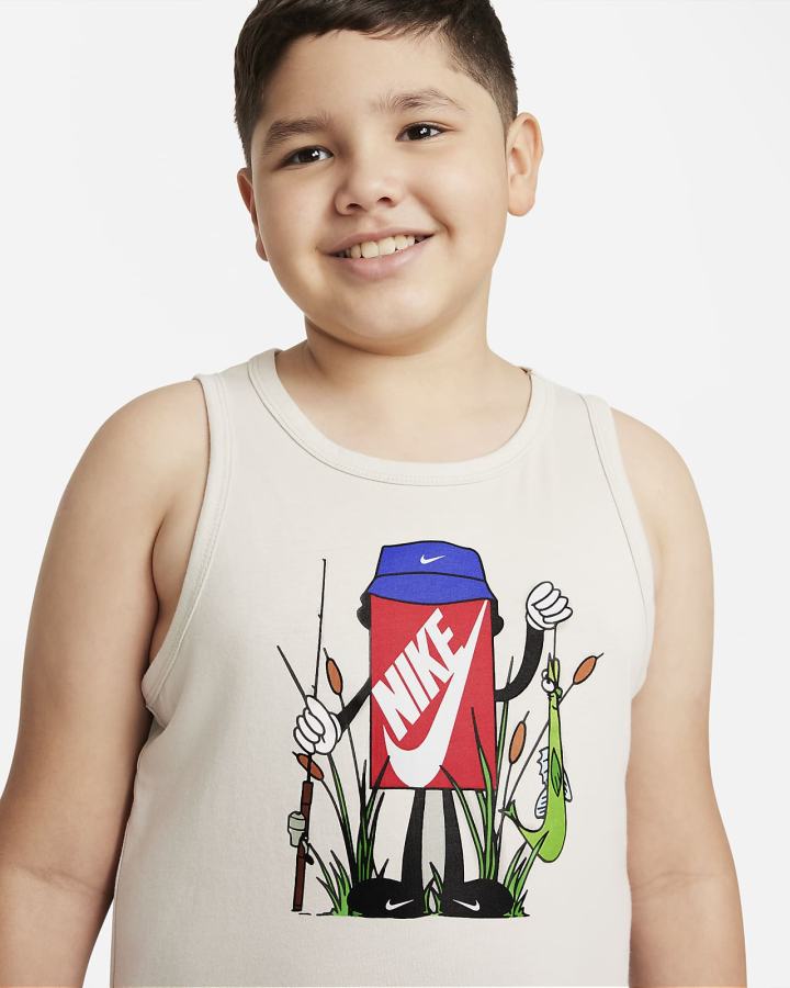 Nike Sportswear Kids Za Dječake Majica Bez Rukava Svijetlo Bež | HR-81273YCKH