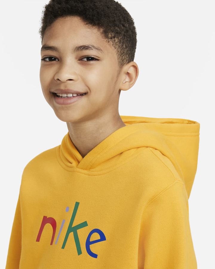 Nike Sportswear Kids Za Dječake Majica S Kapuljačom Žute Crvene | HR-02948DOBY