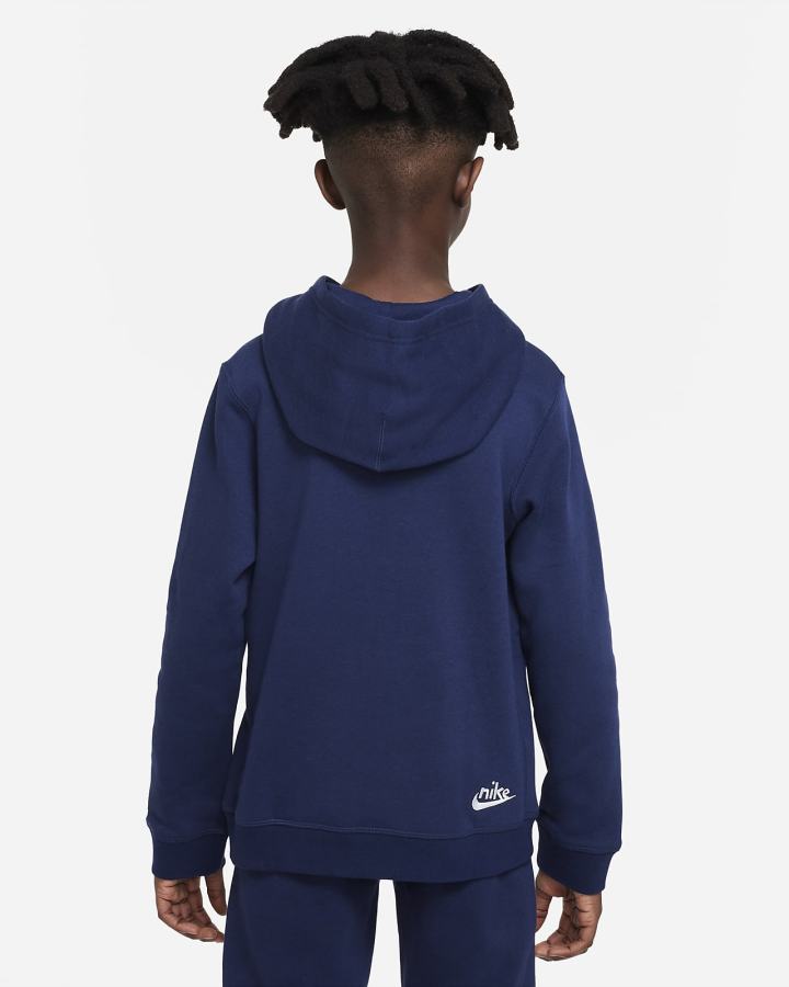 Nike Sportswear Kids Za Dječake Majica S Kapuljačom Tamnoplave Bijele | HR-50824VRSO