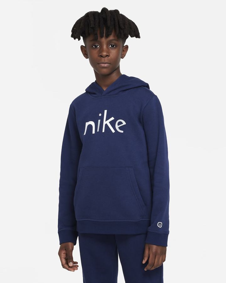 Nike Sportswear Kids Za Dječake Majica S Kapuljačom Tamnoplave Bijele | HR-50824VRSO