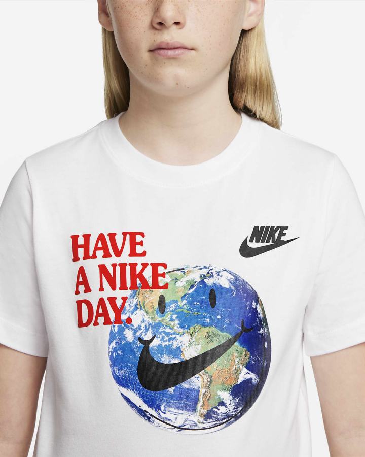 Nike Sportswear Kids Za Dječake Majice Bijele | HR-60914PMFN