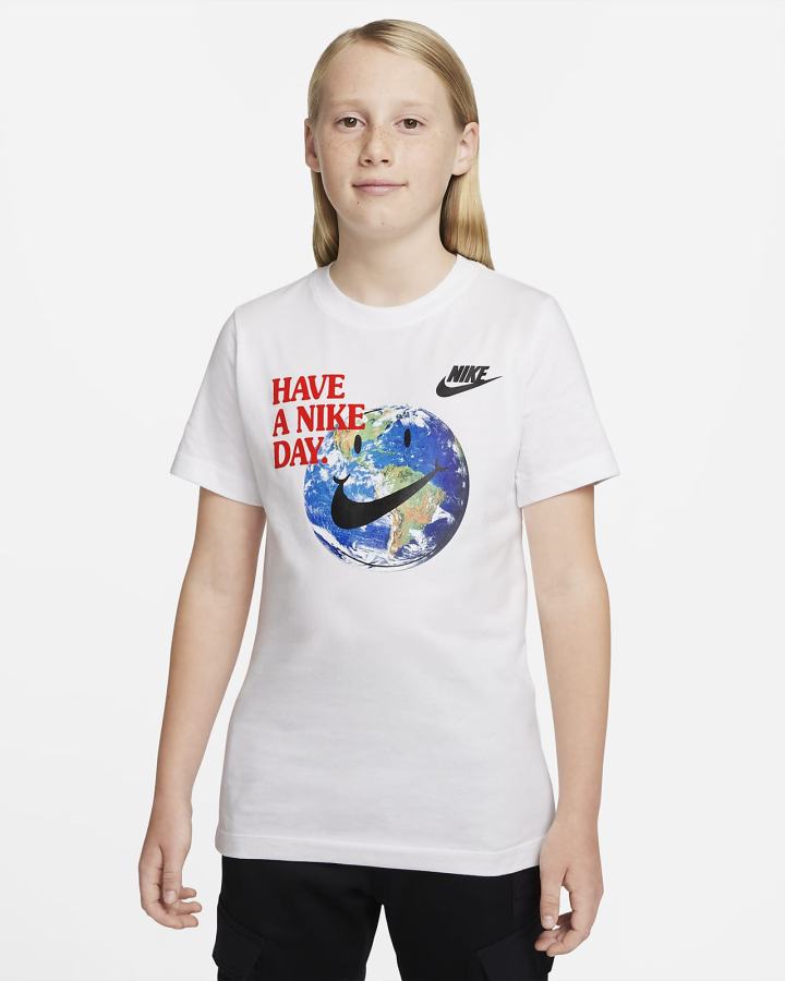 Nike Sportswear Kids Za Dječake Majice Bijele | HR-60914PMFN