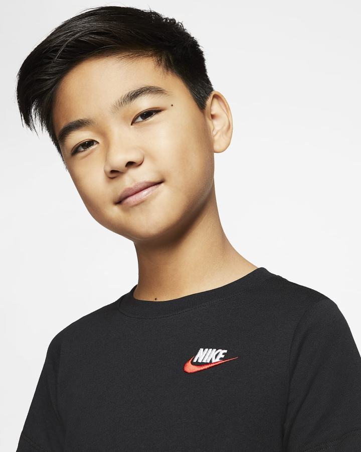 Nike Sportswear Kids Za Dječake Majice Crne Crvene | HR-09273LHSB