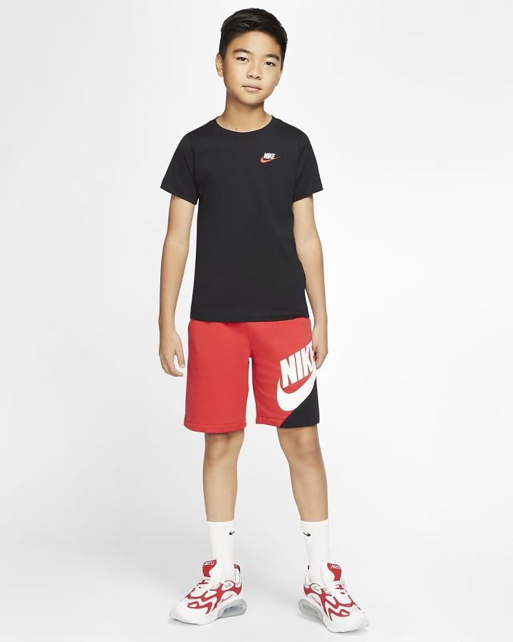 Nike Sportswear Kids Za Dječake Majice Crne Crvene | HR-09273LHSB