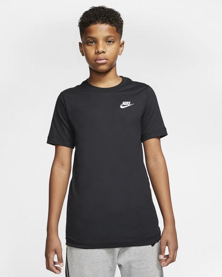 Nike Sportswear Kids Za Dječake Majice Crne Bijele | HR-23567TNHS